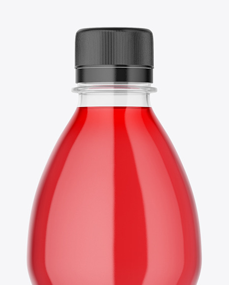 Clear Plastic Drink Bottle Mockup PSD #2