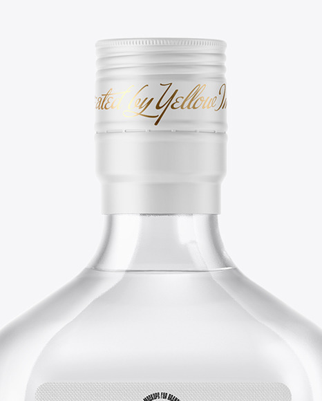 Glass Vodka Bottle Mockup PSD #4