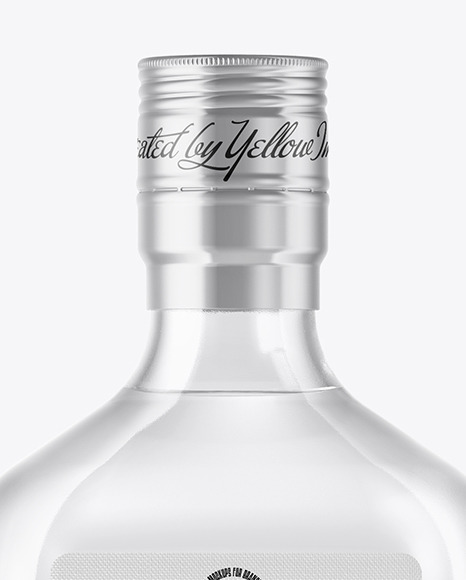 Glass Vodka Bottle Mockup PSD #5