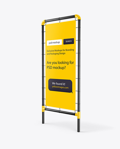 Download Vinyl Banner Mockup Psd Yellowimages