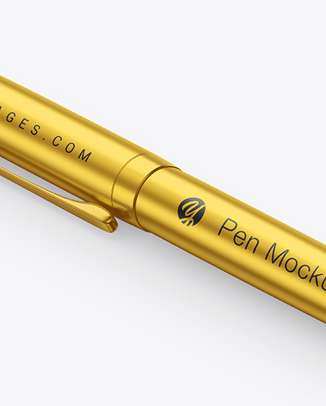 Matte Metallic Pen Mockup PSD #1