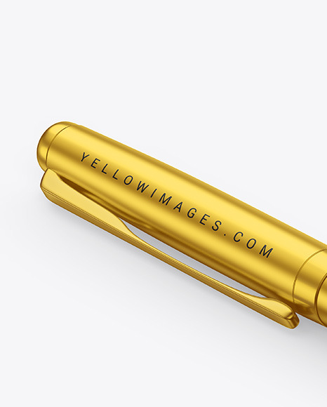 Matte Metallic Pen Mockup PSD #6