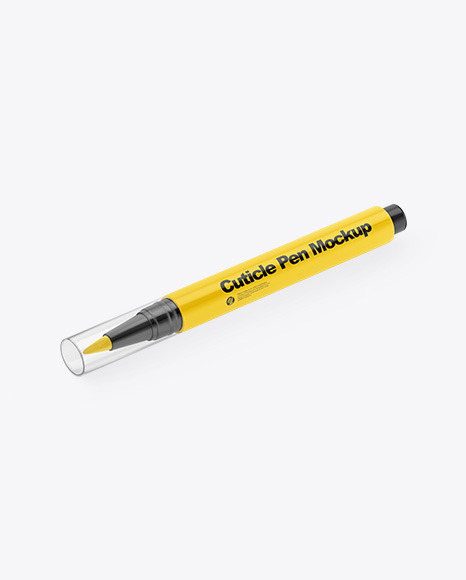 Cuticle Pen Mockup   Half Side View PSD #2