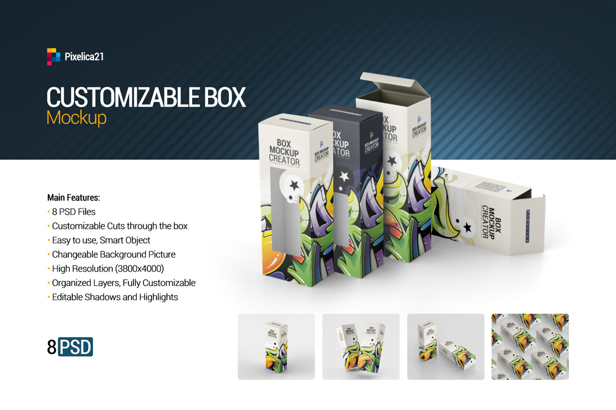 Download Box Mockup In Packaging Mockups On Yellow Images Creative Store Yellowimages Mockups