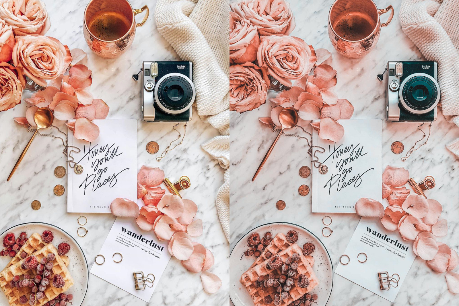 Download Flat Lay Lightroom Presets For Product Photography In Actions Presets On Yellow Images Creative Store PSD Mockup Templates