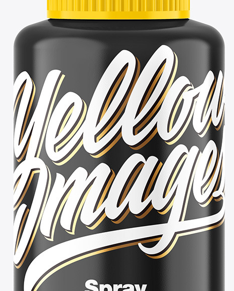 Glossy Spray Bottle Mockup PSD #7