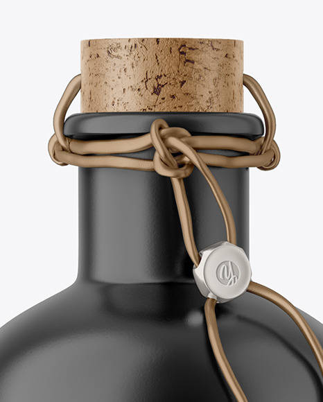 Matte Ceramic Bottle Mockup PSD #1