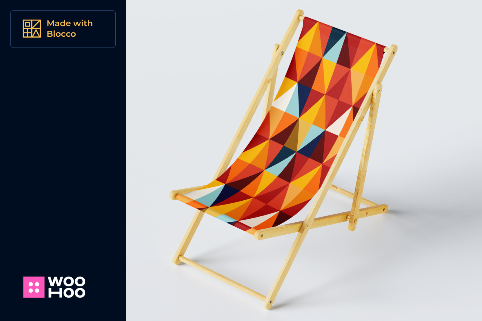 5 Geometric Seamless Patterns - Blood Orange