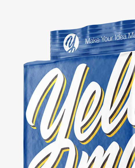 Glossy Coffee Pack Mockup PSD #1