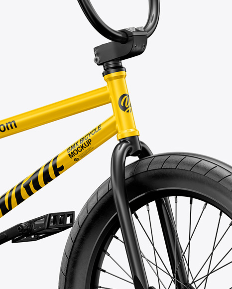 Download Bmx Bicycle Mockup Half Side View In Vehicle Mockups On Yellow Images Object Mockups