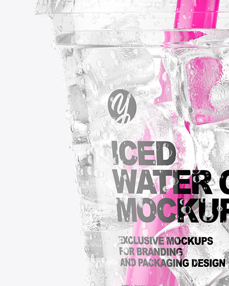 Iced Water Cup Mockup PSD #7