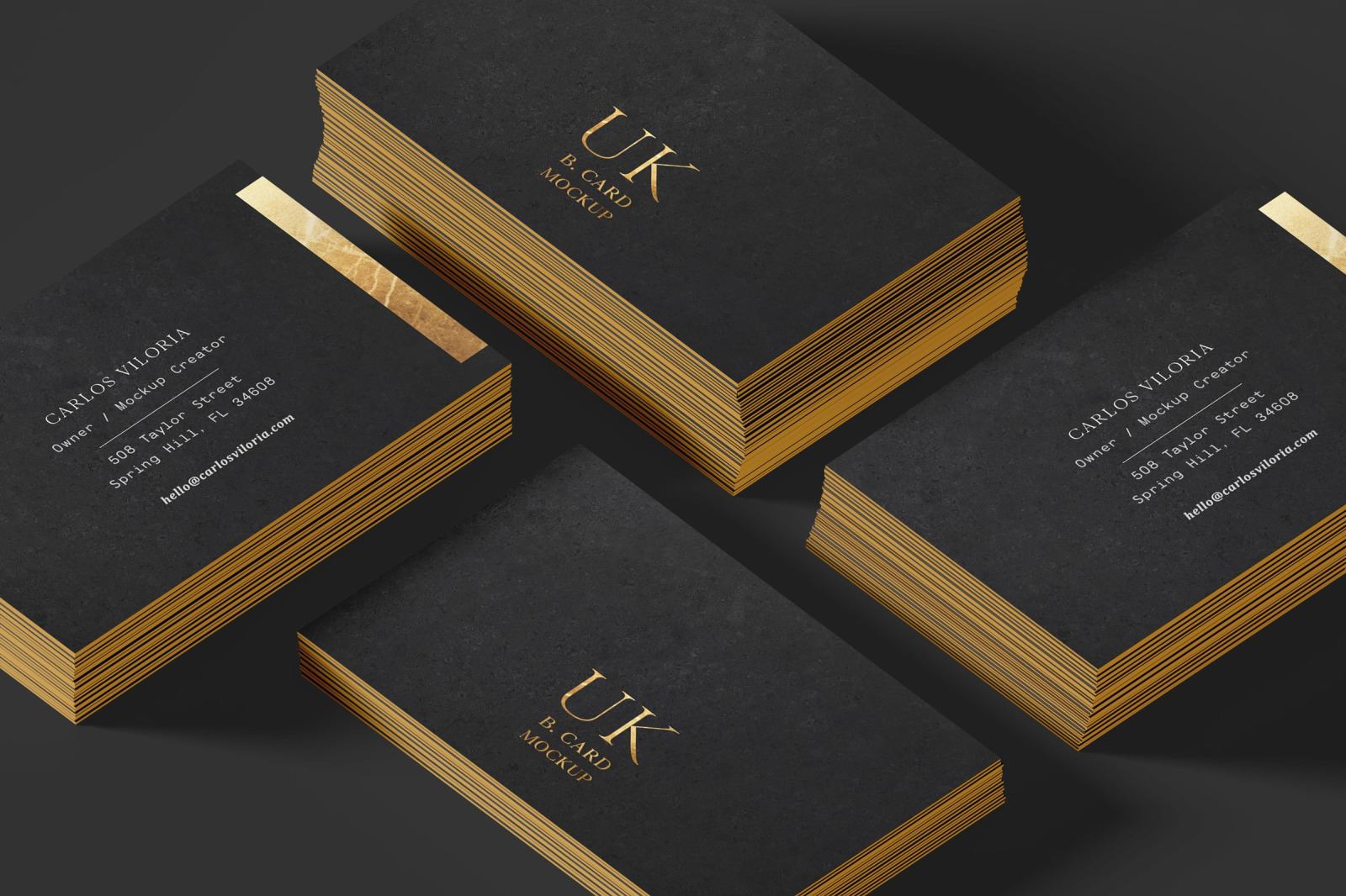 Download Uk Business Cards Mockups In Stationery Mockups On Yellow Images Creative Store PSD Mockup Templates