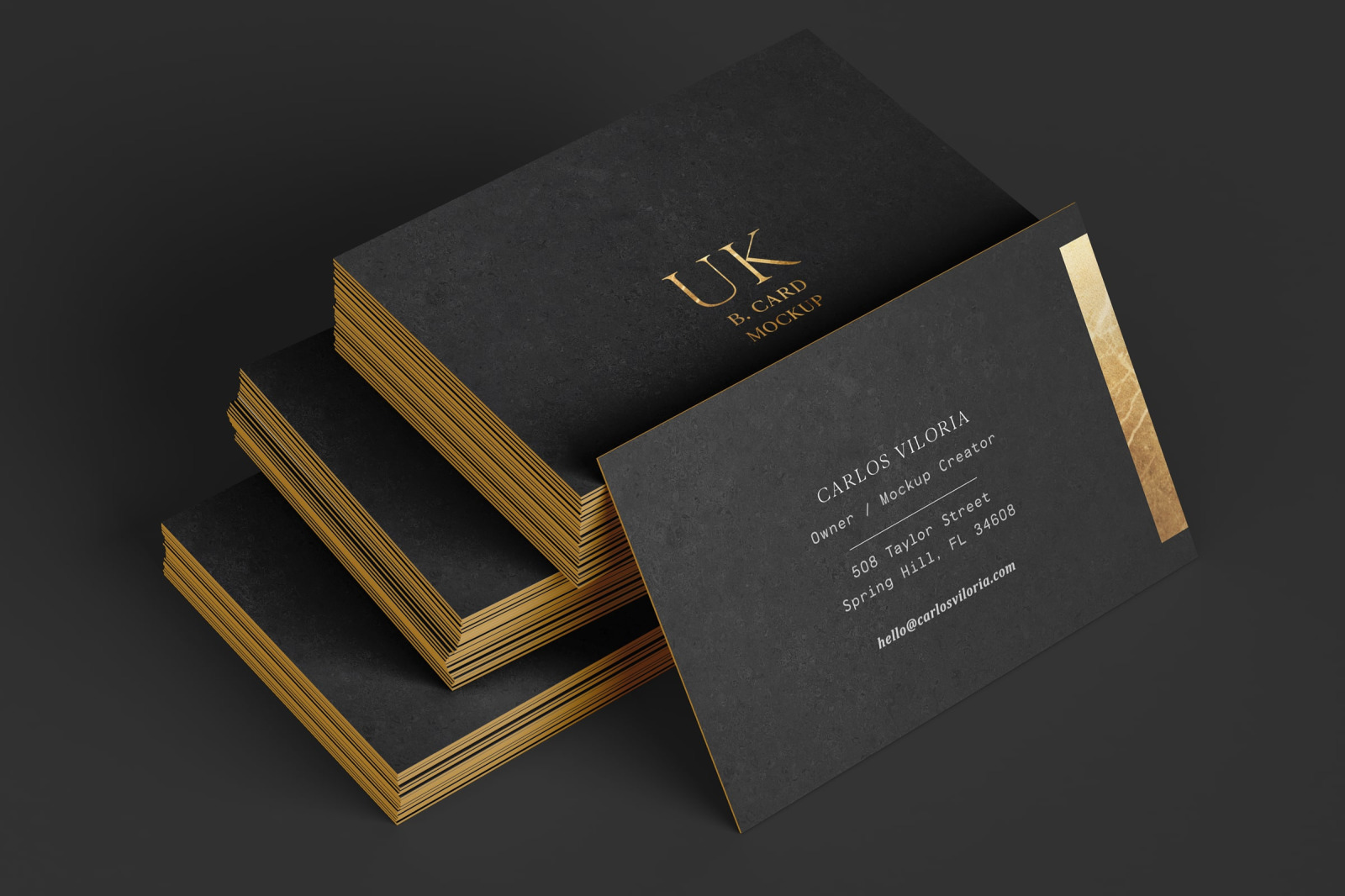 Download Uk Business Cards Mockups In Stationery Mockups On Yellow Images Creative Store PSD Mockup Templates