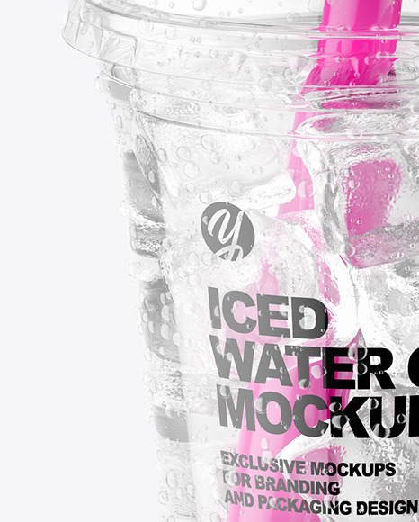 Iced Water Cup Mockup PSD #7