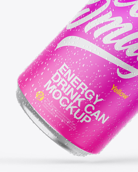 Two Metallic Cans W  Matte Finish Mockup PSD #5