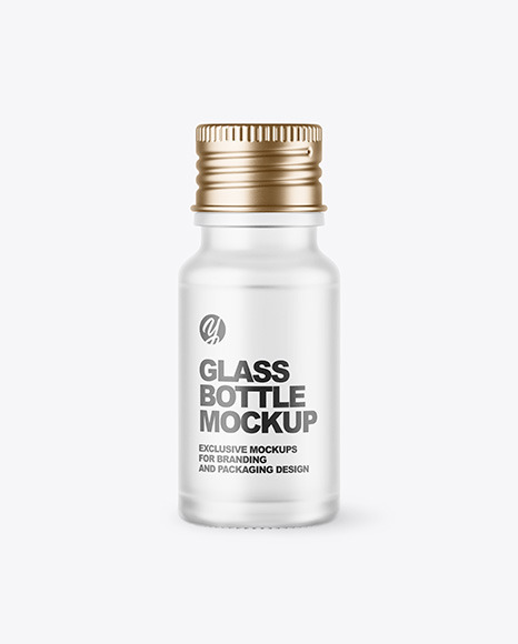 Frosted Glass Bottle Mockup PSD #2