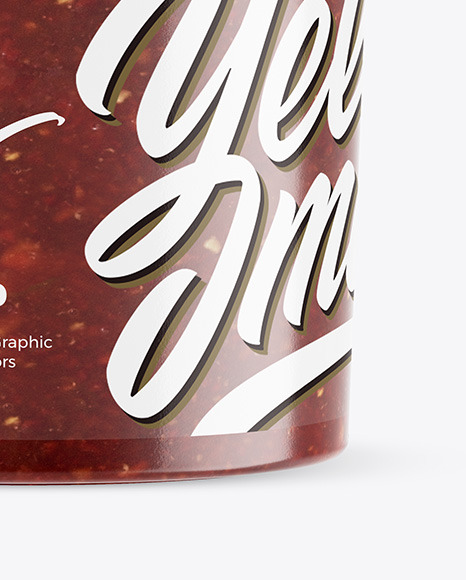 Salsa Sauce Jar Mockup PSD #6