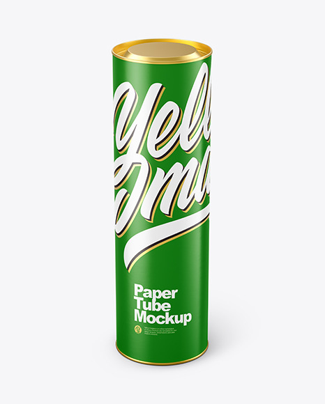 Paper Tube Mockup In Tube Mockups On Yellow Images Object Mockups