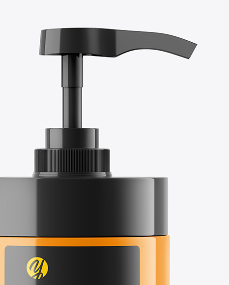 Glossy Plastic Bottle with Dispenser PSD #2