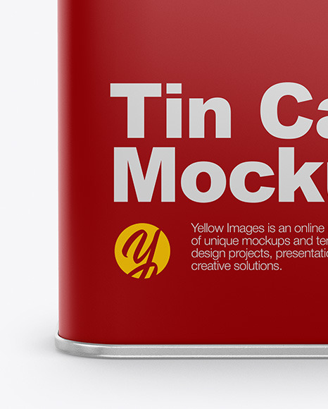 Matte Tin Can Mockup PSD #1