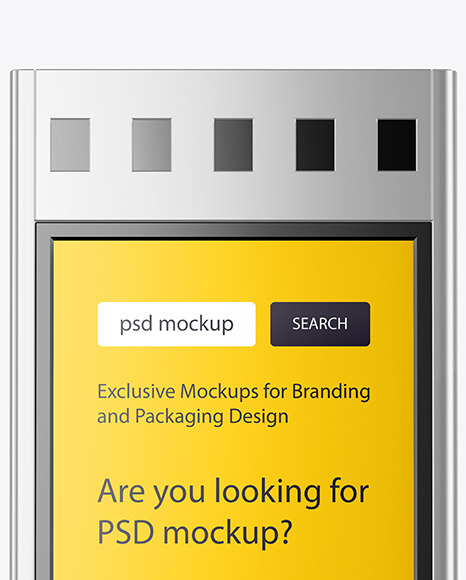 Metallic Stand Mockup advertising 17758