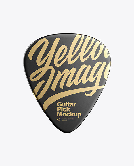 Download Guitar Pick Mockup in Free Mockups on Yellow Images Object ...