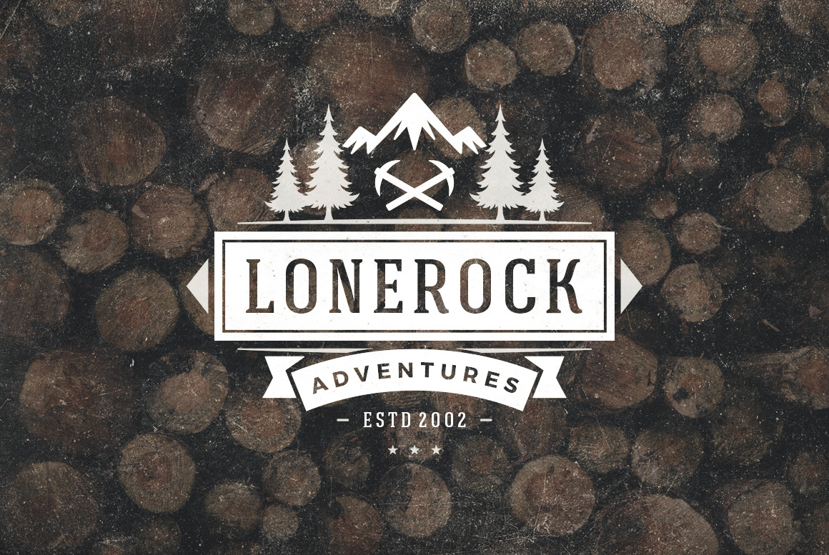 50 Outdoor Logos and Badges on Yellow Images Creative Store