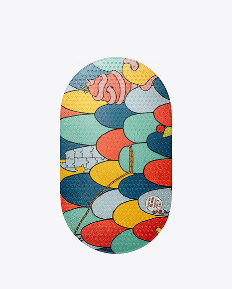 Shower Mat Mockup PSD #2