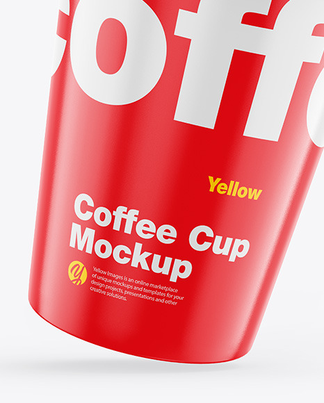 Glossy Coffee Cup Mockup PSD #6