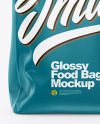 Glossy Food Bag Mockup