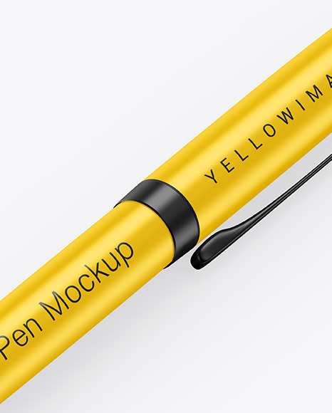 Matte Pen Mockup PSD #6