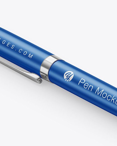 Matte Pen w  Metallic Finish Mockup PSD #6