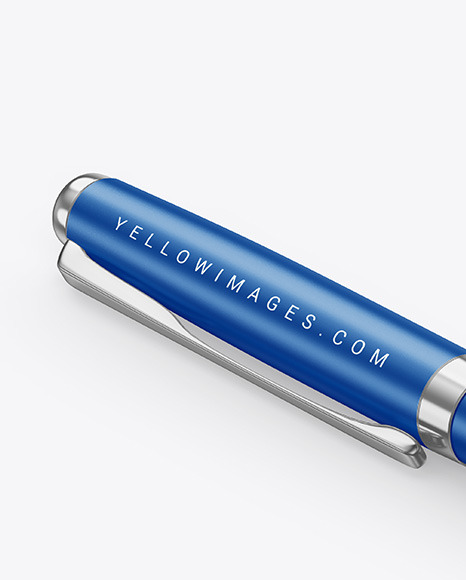 Matte Pen w  Metallic Finish Mockup PSD #7