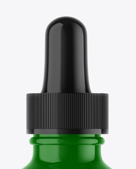 Glossy Plastic Dropper Bottle Mockup PSD #2