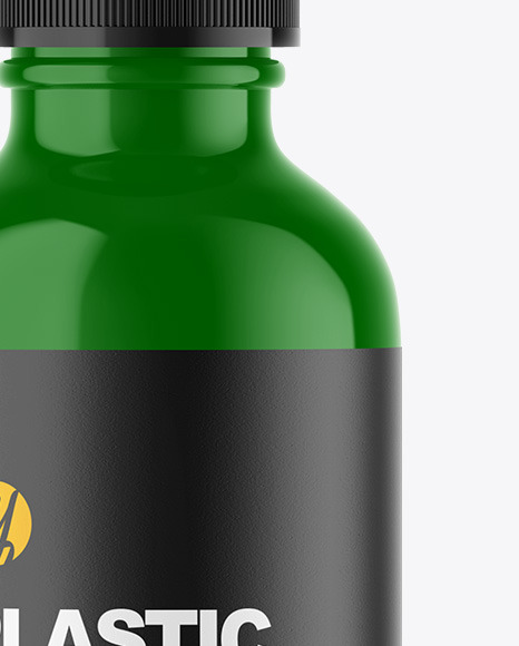 Glossy Plastic Dropper Bottle Mockup PSD #1