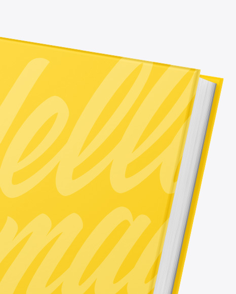 Hardcover Book w  Matte Cover Mockup PSD #1