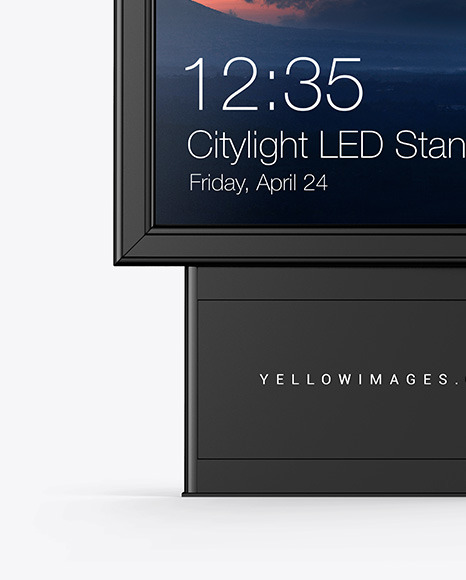 Citylight LED Stand Mockup PSD #6