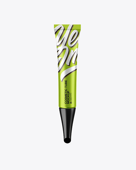 Metallic Cosmetic Tube Mockup