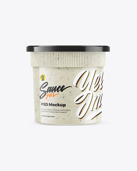 Sauce Jar Mockup PSD #2