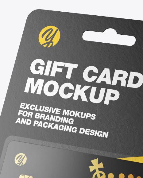 Gift Card in Blister Pack Mockup PSD #7