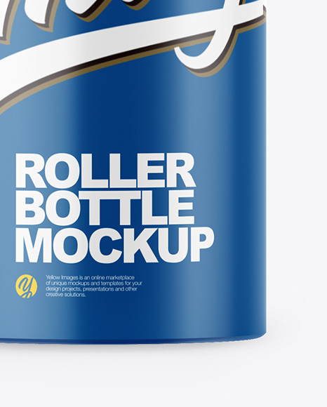 Roller Bottle Mockup In Bottle Mockups On Yellow Images Object Mockups