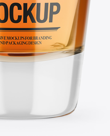 Download Whisky Glass Shot Mockup in Cup & Bowl Mockups on Yellow Images Object Mockups