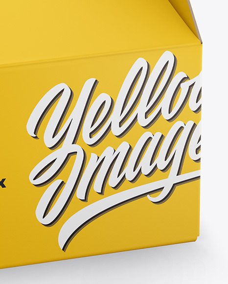 Download Matte Paper Box Mockup In Box Mockups On Yellow Images Object Mockups