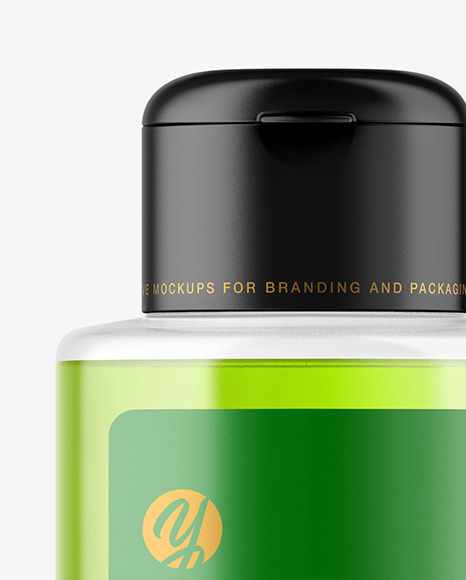 Clear Plastic Bottle Mockup PSD #2