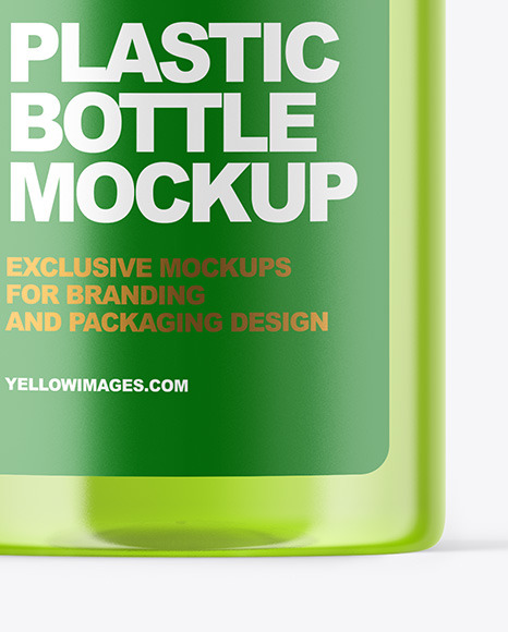 Clear Plastic Bottle Mockup PSD #1