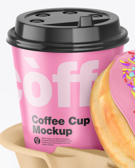 Download Glossy Coffee Cup Holder Psd Mockup Yellowimages