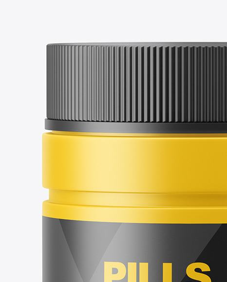Matte Pills Bottle Mockup PSD #2