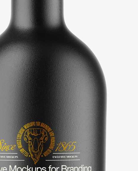 Ceramic Wine Bottle Mockup PSD #1