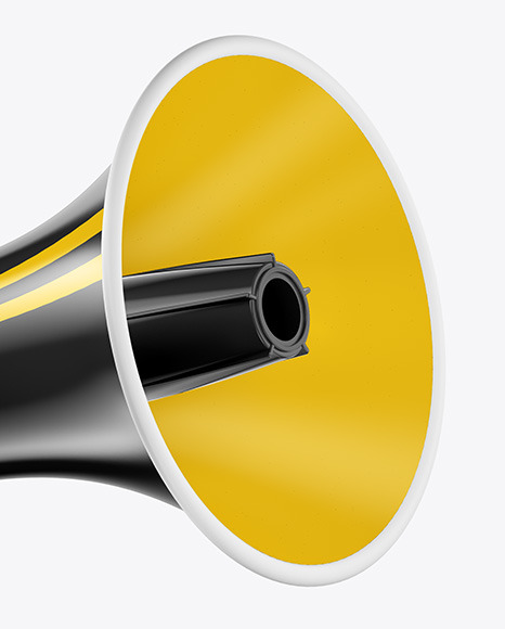 Download Glossy Megaphone Mockup In Object Mockups On Yellow Images Object Mockups