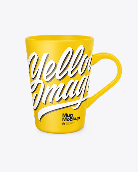 Download Mug Mockup In Cup Bowl Mockups On Yellow Images Object Mockups PSD Mockup Templates